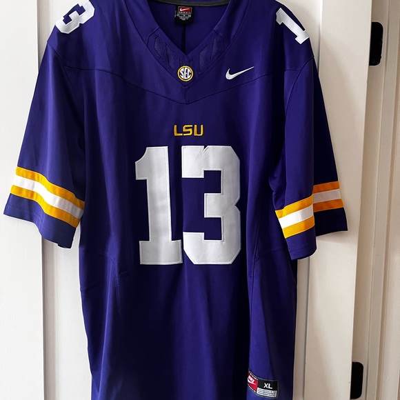 Nike LSU Tigers Purple Jersey XL - Picture 1 of 5